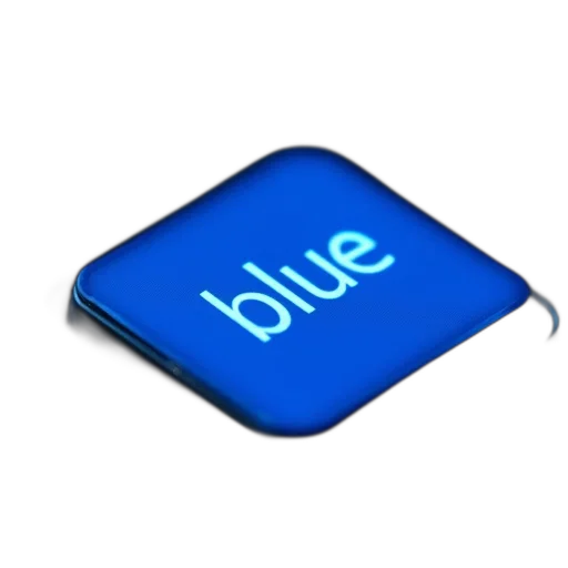 jewelry, staff, 3d render, blue transparent PNG cut-out