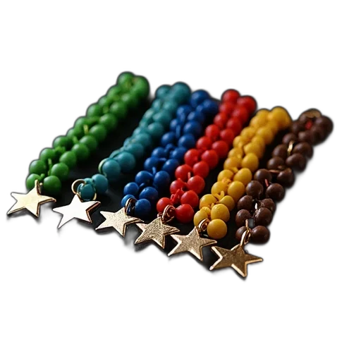 jewelry, staff, crown, 3d render, colorful, collection, rubber, bracelets transparent PNG cut-out