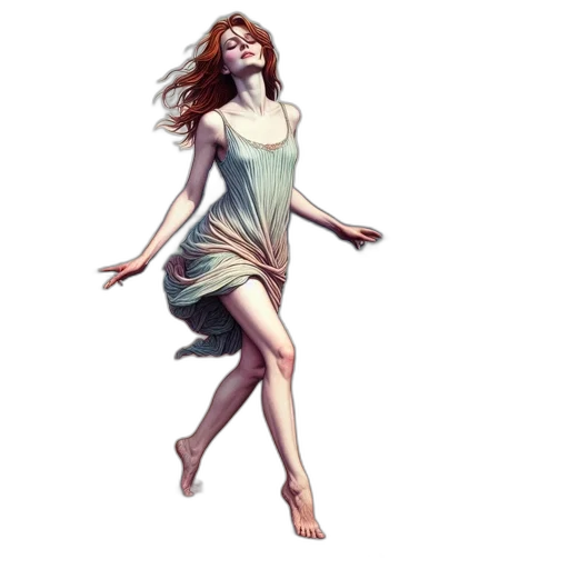 dress, concept art, pixel art, fantasy art, photorealistic, earth tones, woman, light transparent PNG cut-out