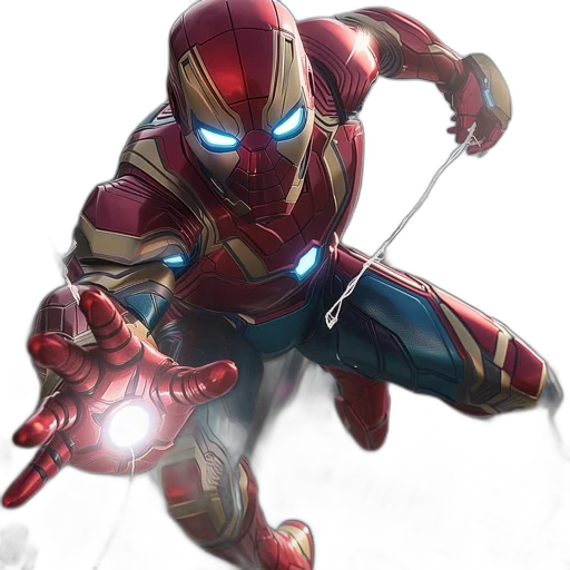 weapon, comic book art, concept art, 3d render, pixel art, red, iron, man transparent PNG cut-out