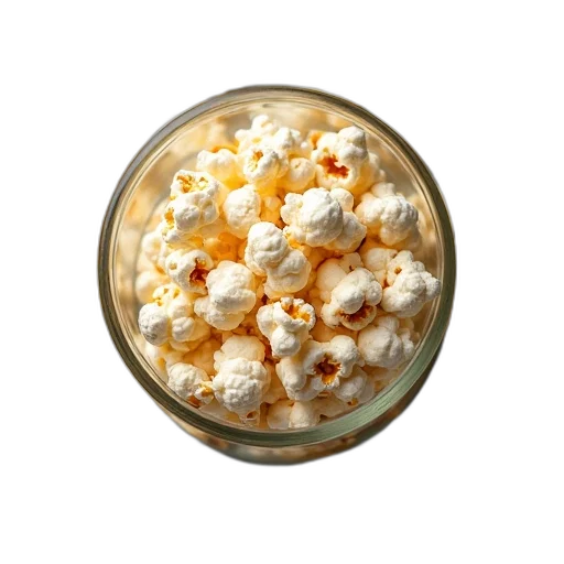 food, crown, overhead, image, popcorn, words, immediate, deferred transparent PNG cut-out
