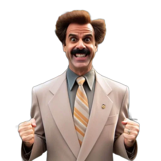 staff, jacket, face, animal, man, suit, mustache, stands transparent PNG cut-out