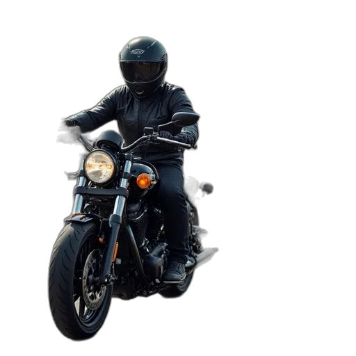 jacket, photorealistic, 3d render, concept art, motorcyclists, parking, lot, motorcycle transparent PNG cut-out