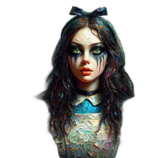 mask, dress, face, creature, fantasy art, concept art, comic book art, pixel art transparent PNG cut-out