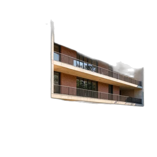building, staff, 3d render, photorealistic transparent PNG cut-out