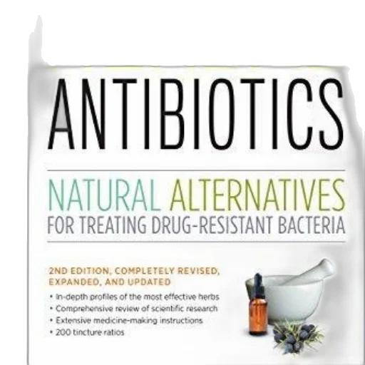 herbal, antibiotics, natural, alternatives, treating, drug-resistant, bacteria, book transparent PNG cut-out