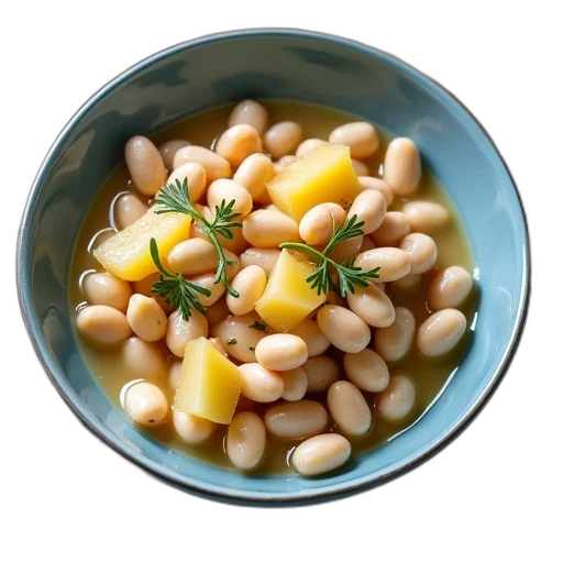 food, crown, white, bean transparent PNG cut-out