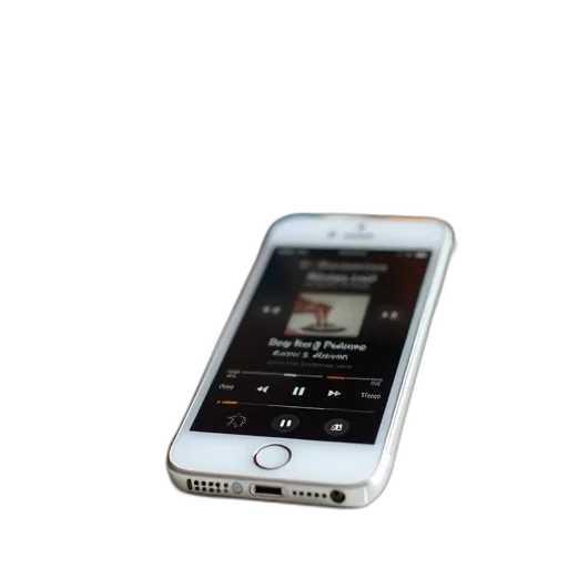 jewelry, white, iphone, black, screen, displaying, music, icons transparent PNG cut-out