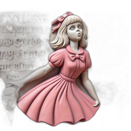dress, mask, crown, concept art, 3d render, fantasy art, cartoon, fog transparent PNG cut-out