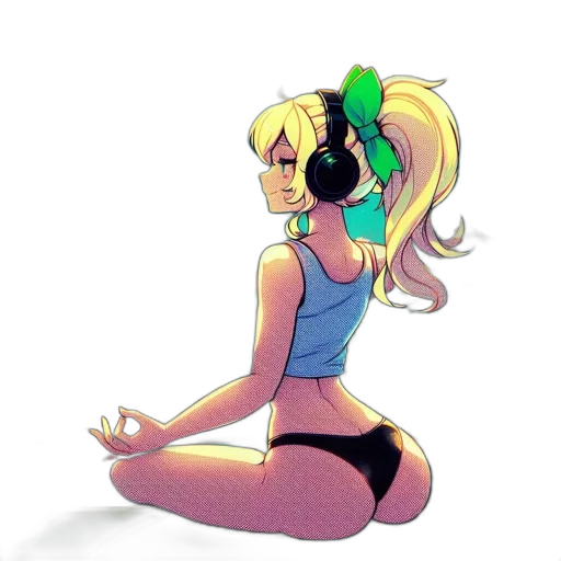 staff, flower, concept art, pixel art, cartoon, anime, neon lights, neon transparent PNG cut-out