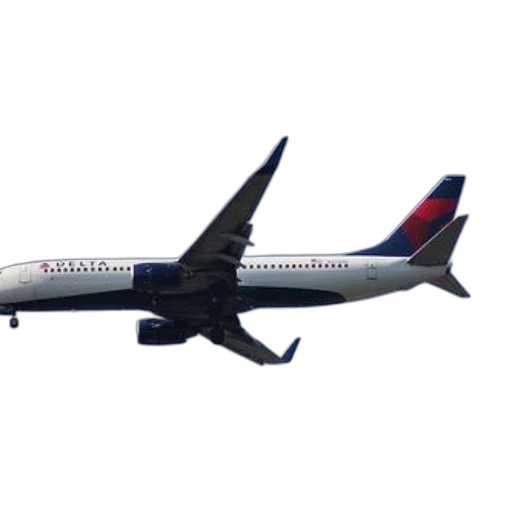 staff, delta, airplane, flying, through, clear, blue, sky transparent PNG cut-out