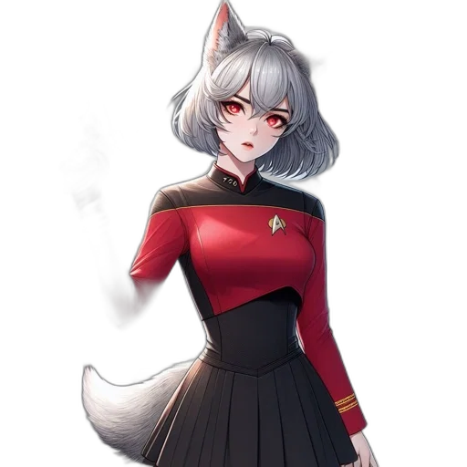 staff, creature, animal, jacket, pixel art, fantasy art, concept art, anime transparent PNG cut-out
