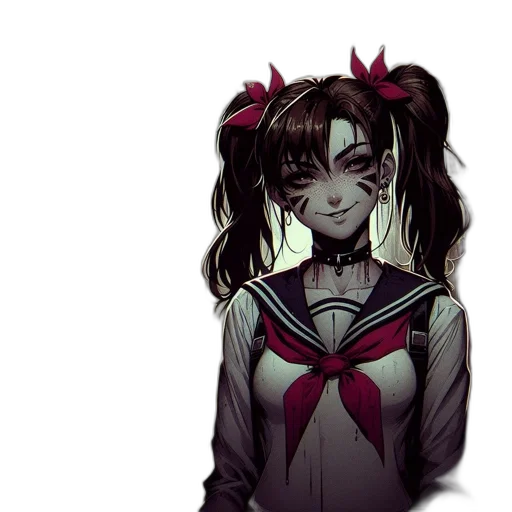 face, creature, mask, staff, anime, pixel art, concept art, vaporwave transparent PNG cut-out