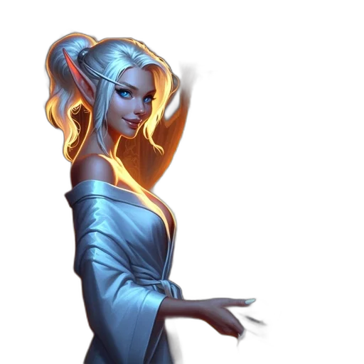 staff, dress, fantasy art, concept art, pixel art, comic book art, blue, woman transparent PNG cut-out