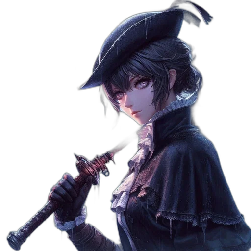staff, sword, weapon, hat transparent PNG cut-out
