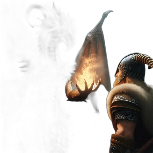 mask, dragon, creature, animal, concept art, fantasy art, 3d render, photorealistic transparent PNG cut-out