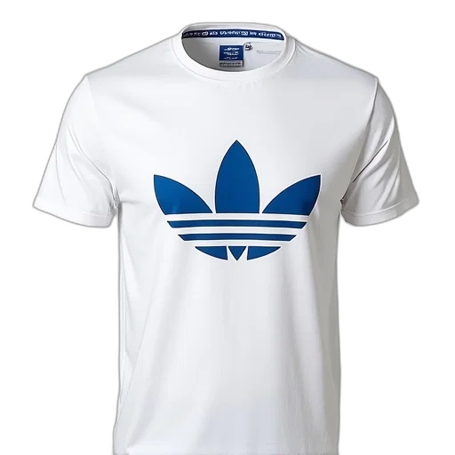 3d render, white, time, lord, shirt, adidas, picture, blue transparent PNG cut-out