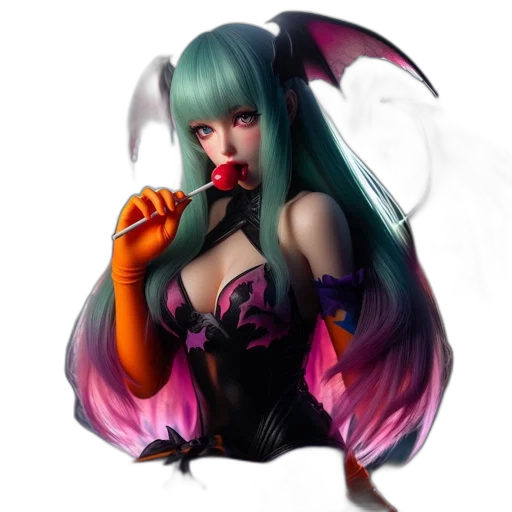 dragon, staff, fantasy art, concept art, pixel art, anime, dark, colorful transparent PNG cut-out