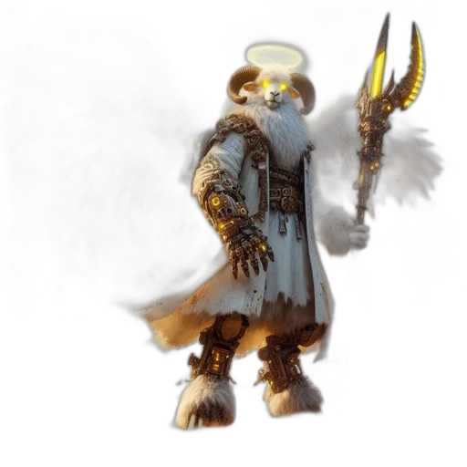 staff, sword, weapon, creature, fantasy art, concept art, 3d render, pixel art transparent PNG cut-out