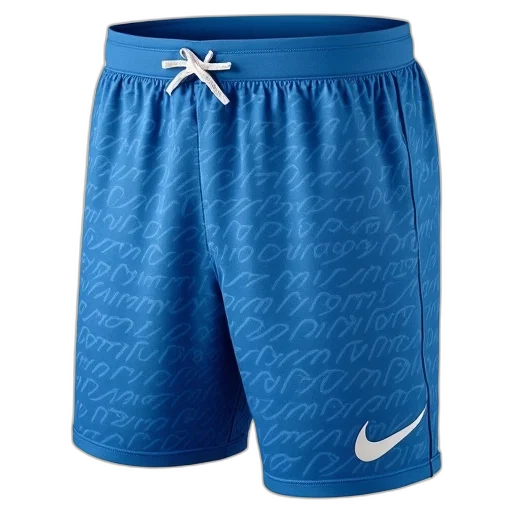 blue, pair, shorts, pattern, white, text, background, have transparent PNG cut-out