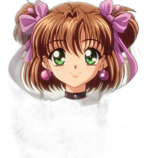 staff, flower, face, jewelry, anime, photorealistic, pixel art, cartoon transparent PNG cut-out