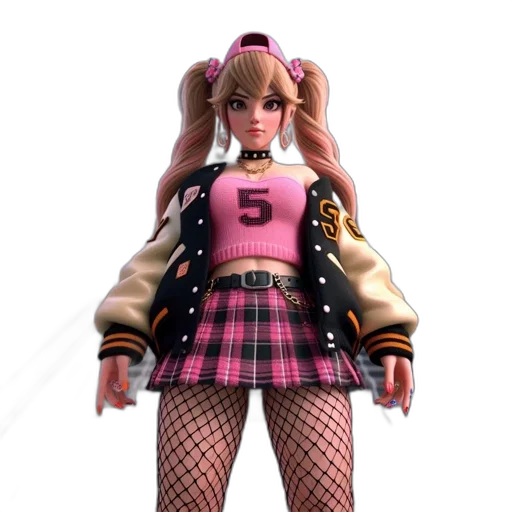 jacket, dress, 3d render, concept art, cyberpunk, vaporwave, pastel, neon transparent PNG cut-out