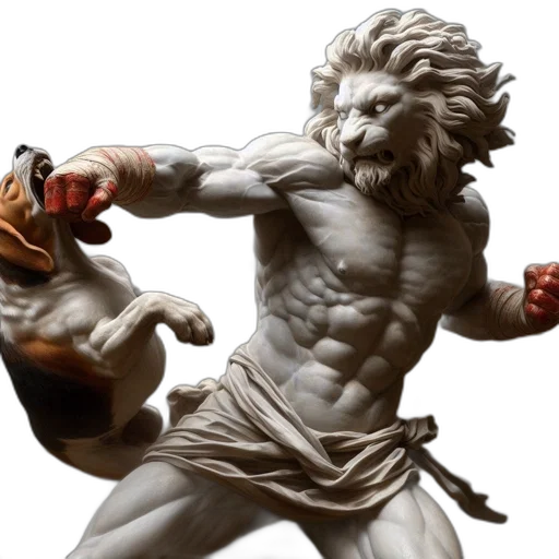 concept art, photorealistic, fantasy art, comic book art, sculpted, figure, muscular, man transparent PNG cut-out