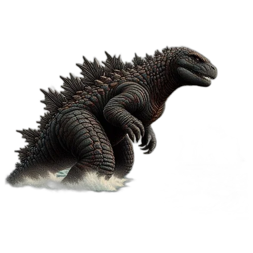 dragon, creature, animal, hair, 3d render, concept art, photorealistic, fantasy art transparent PNG cut-out