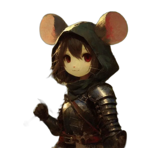 mask, weapon, staff, hat, fantasy art, concept art, 3d render, anime transparent PNG cut-out