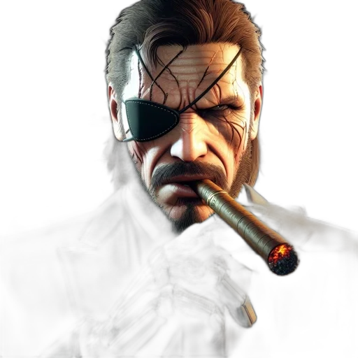weapon, face, staff, mask, concept art, comic book art, cyberpunk, 3d render transparent PNG cut-out