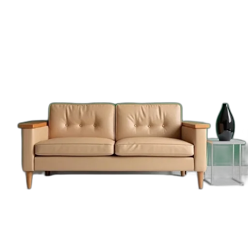 furniture, 3d render, photorealistic, earth tones, golden, green, monochrome, beige transparent PNG cut-out