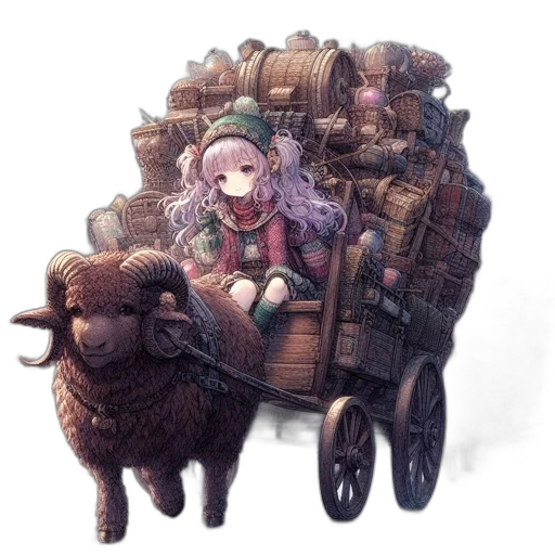 car, animal, furniture, weapon, fantasy art, concept art, pixel art, anime transparent PNG cut-out