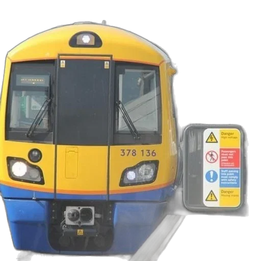 yellow, blue, train, number transparent PNG cut-out