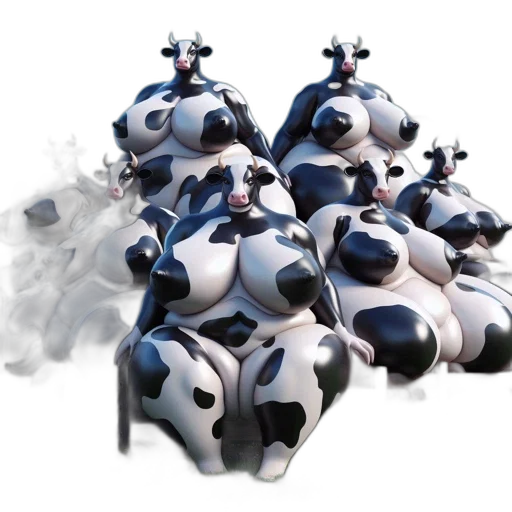 robot, crown, animal, 3d render, concept art, fantasy art, photorealistic, fog transparent PNG cut-out