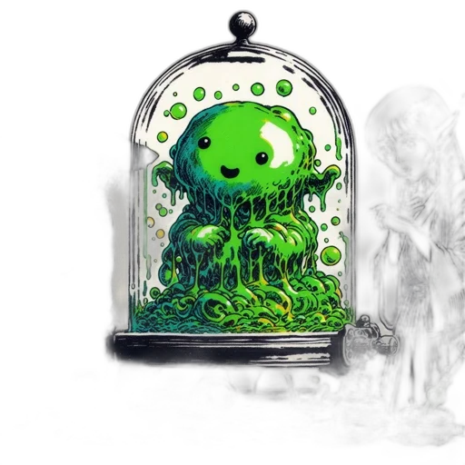 creature, concept art, fantasy art, pixel art, 3d render, underwater, green, elderly transparent PNG cut-out