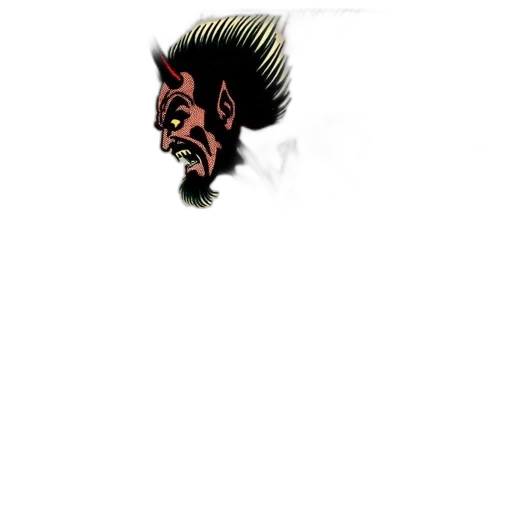 face, mask, hair, staff, comic book art, concept art, photorealistic, cartoon transparent PNG cut-out