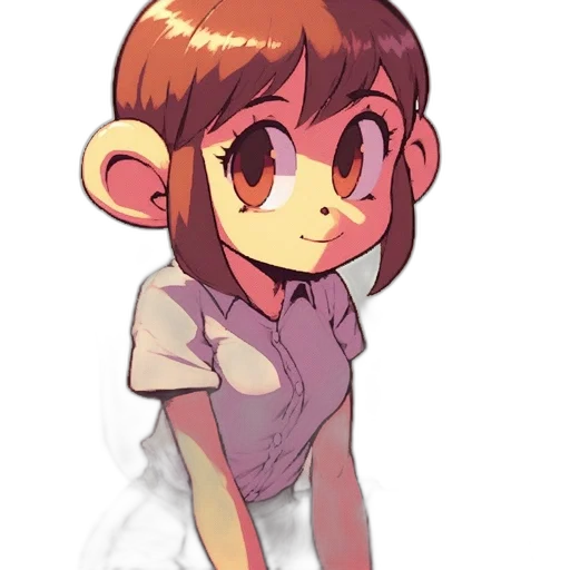 creature, staff, face, dress, concept art, watercolor, anime, pixel art transparent PNG cut-out