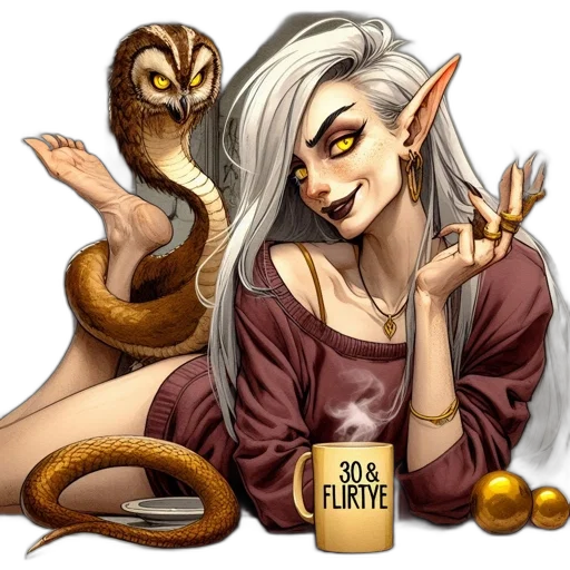 dragon, creature, staff, fantasy art, concept art, comic book art, pixel art, earth tones transparent PNG cut-out