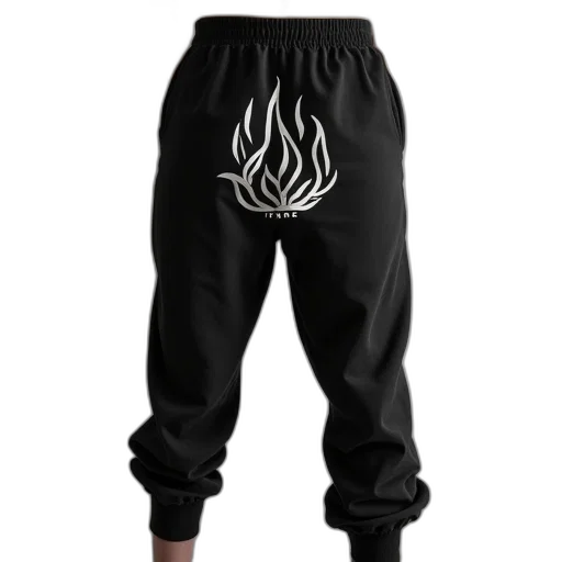 jacket, fire, picture, adult, sweatpants, white, symbol, word transparent PNG cut-out