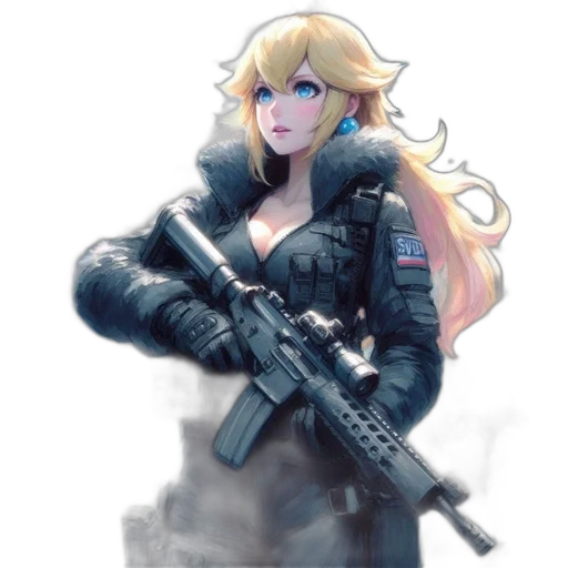 weapon, concept art, pixel art, anime, fantasy art, monochrome, dark, blonde transparent PNG cut-out