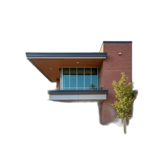 building, crown, 3d render, photorealistic transparent PNG cut-out