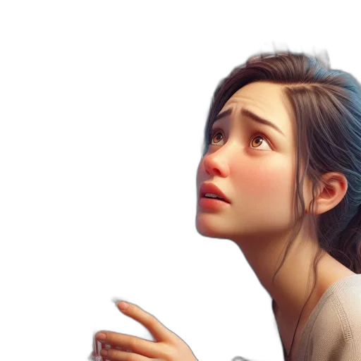 face, photorealistic, concept art, fantasy art, oil painting, rain, underwater, pastel transparent PNG cut-out