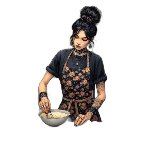 food, staff, jewelry, pixel art, concept art, photorealistic, oil painting, earth tones transparent PNG cut-out