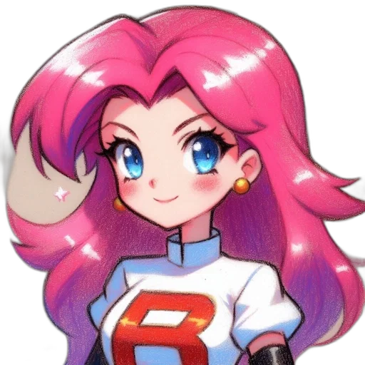 robot, hair, staff, face transparent PNG cut-out