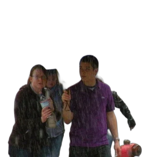 umbrella, staff, jacket, bottle, 3d render, photorealistic, rain, underwater transparent PNG cut-out