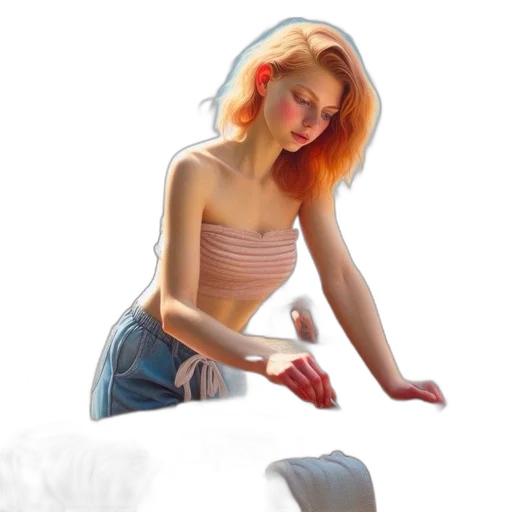 dress, bottle, photorealistic, oil painting, concept art, fantasy art, underwater, fire transparent PNG cut-out