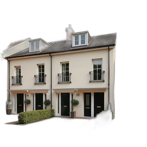 building, 3d render, photorealistic, bedroom transparent PNG cut-out