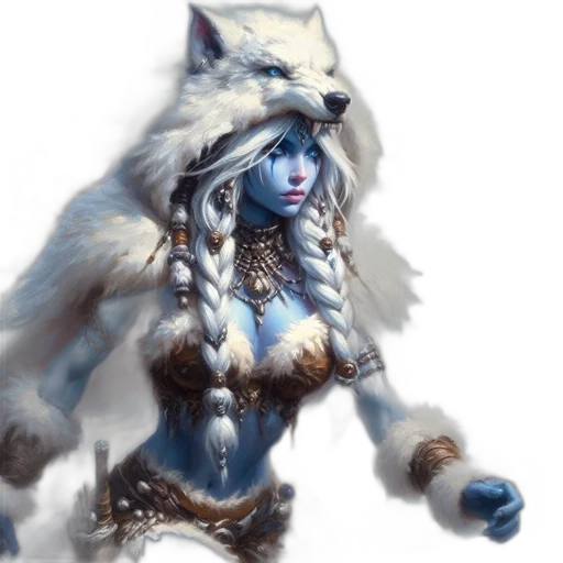 staff, fantasy art, concept art, comic book art, photorealistic, snow, blue, monochrome transparent PNG cut-out