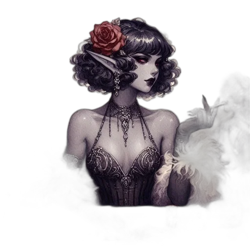 dress, crown, jewelry, hat, fantasy art, concept art, photorealistic, pixel art transparent PNG cut-out