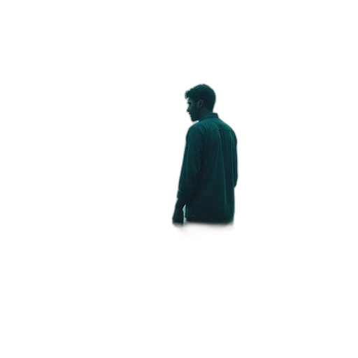 jacket, hat, staff, face transparent PNG cut-out